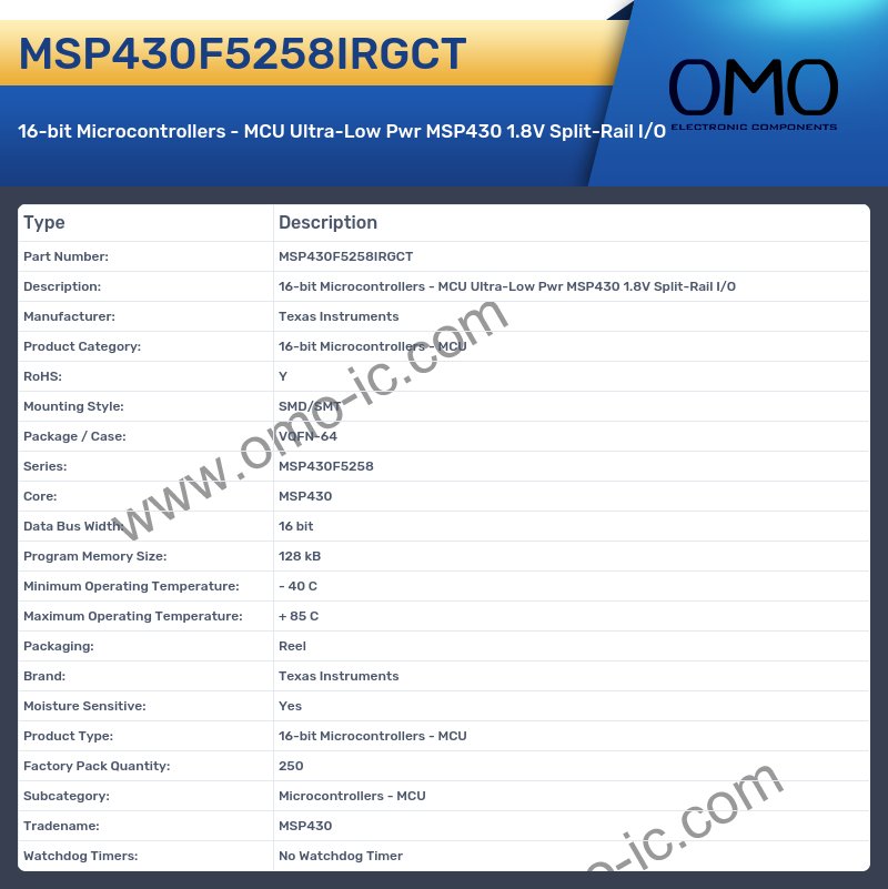 MSP430F5258IRGCT