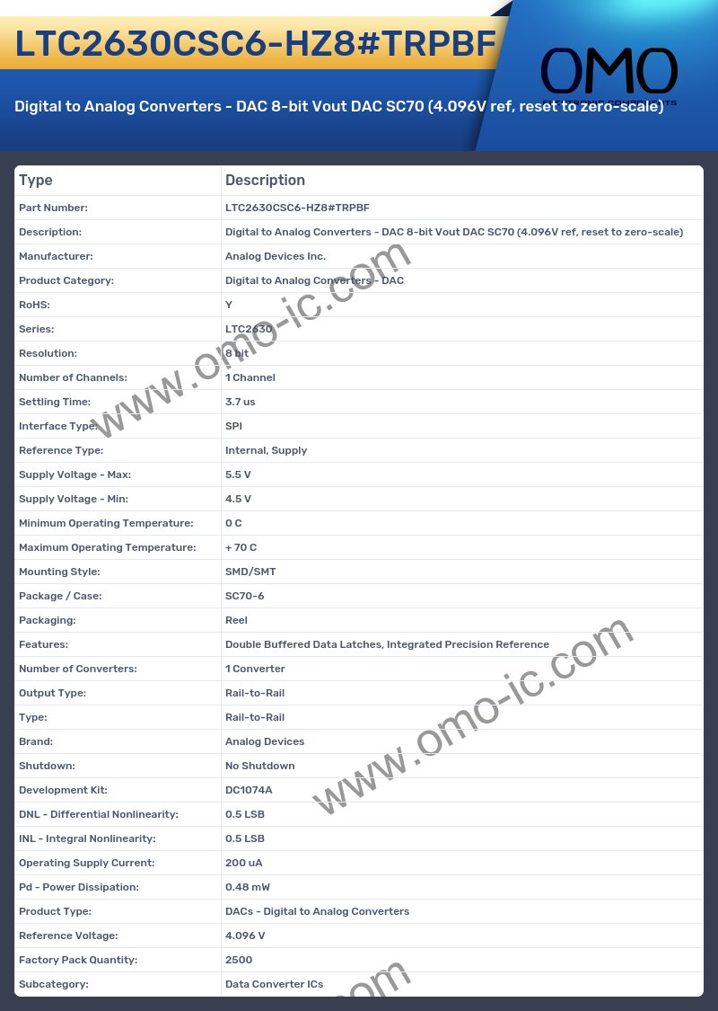 LTC2630CSC6-HZ8#TRPBF