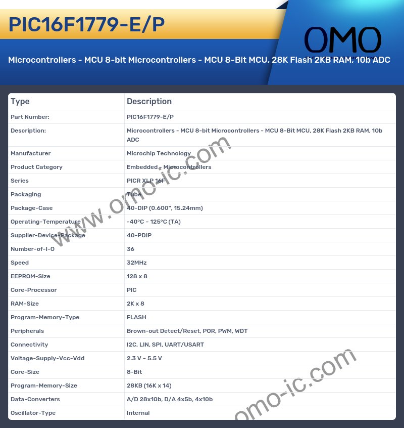 PIC16F1779-E/P