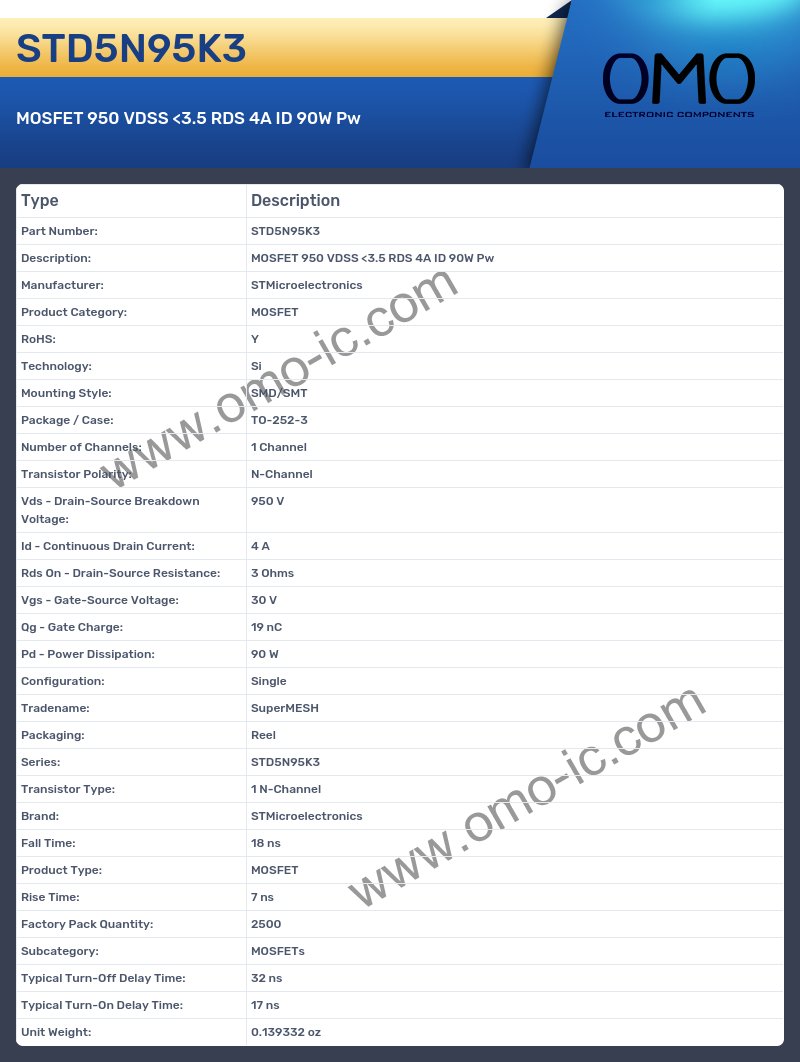STD5N95K3