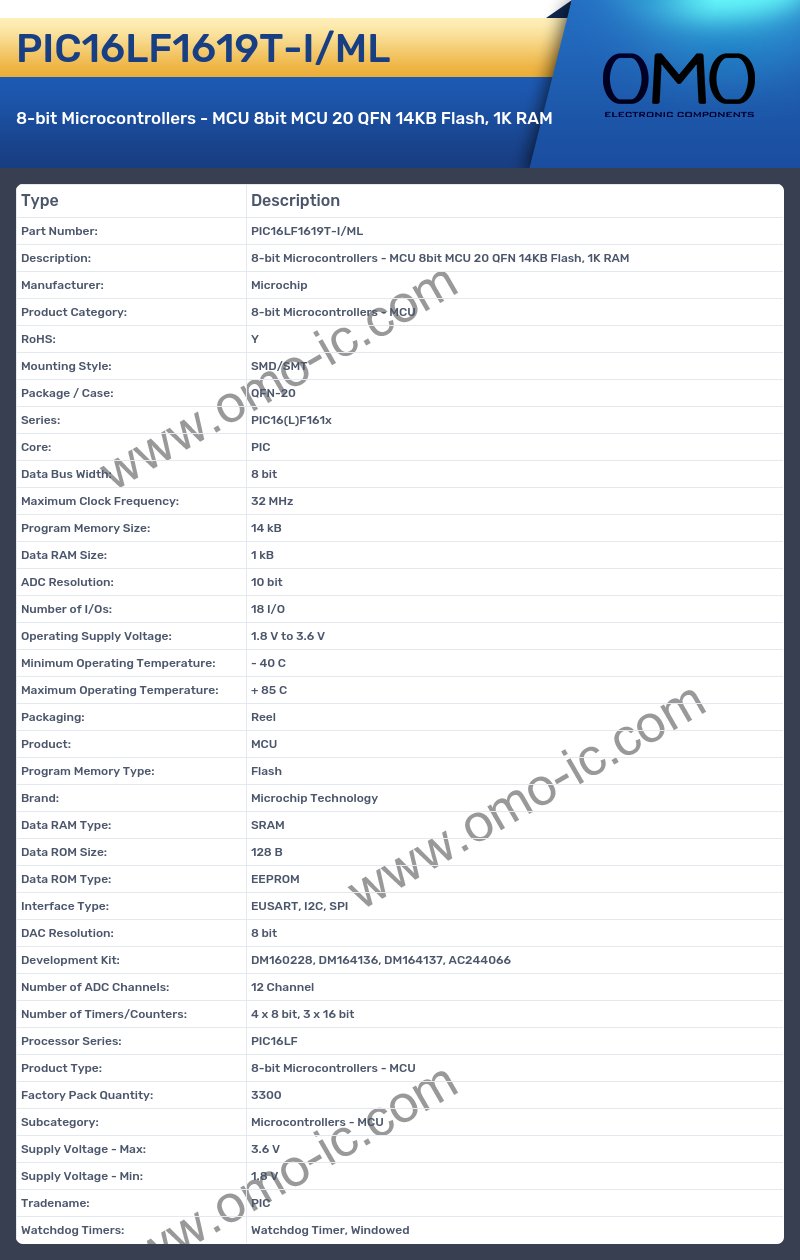 PIC16LF1619T-I/ML