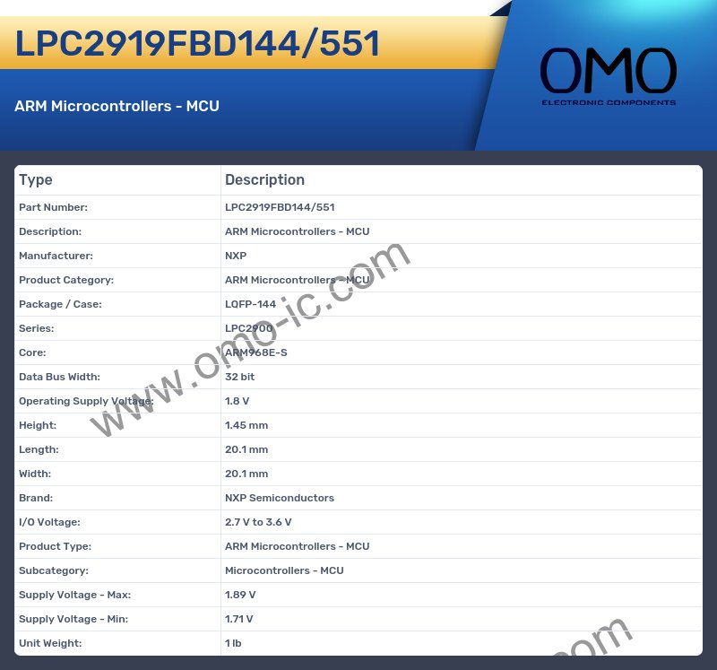 LPC2919FBD144/551