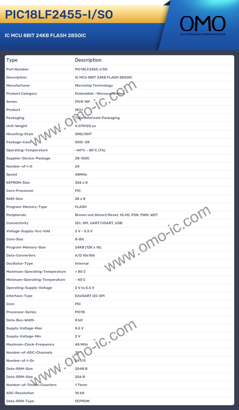 PIC18LF2455-I/SO