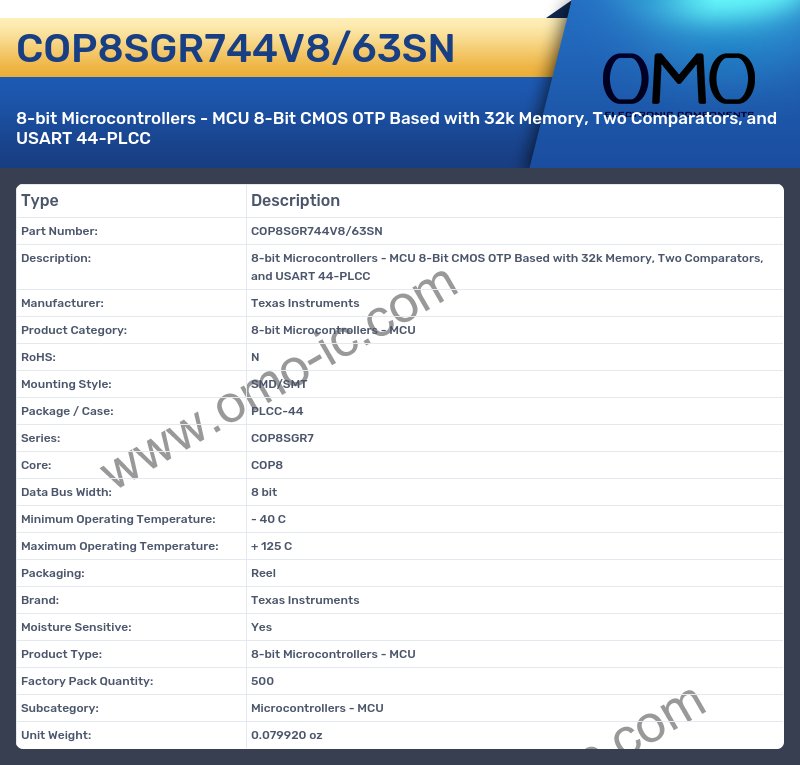 COP8SGR744V8/63SN