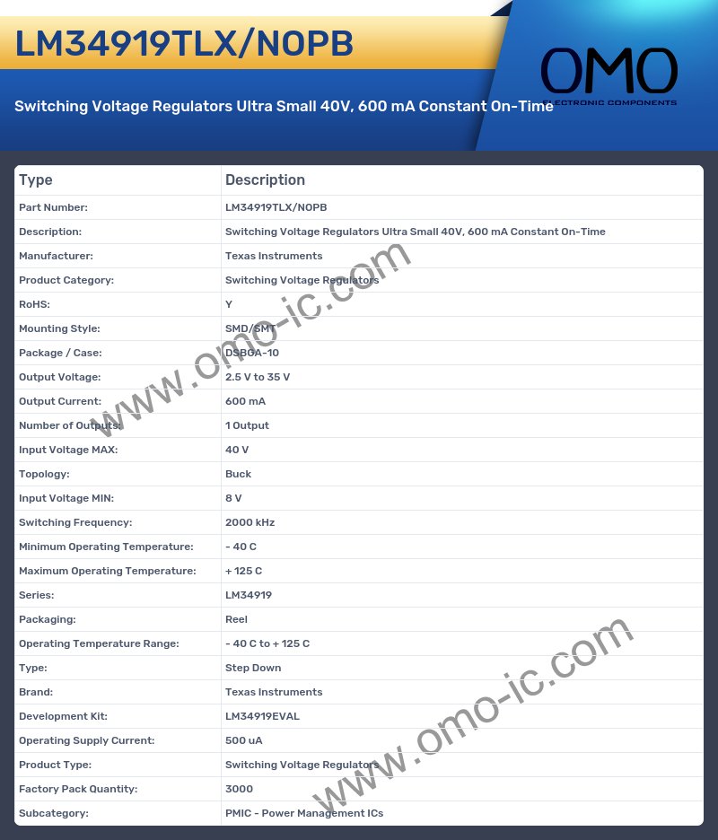 LM34919TLX/NOPB
