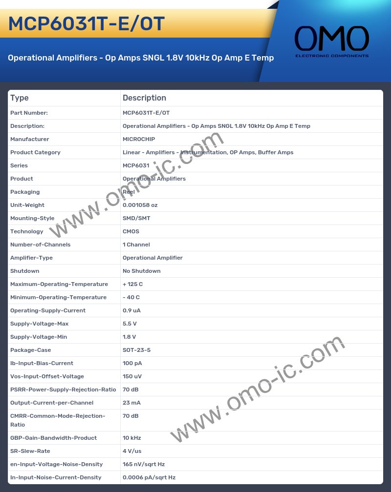 MCP6031T-E/OT