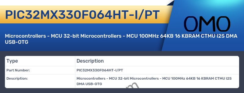 PIC32MX330F064HT-I/PT