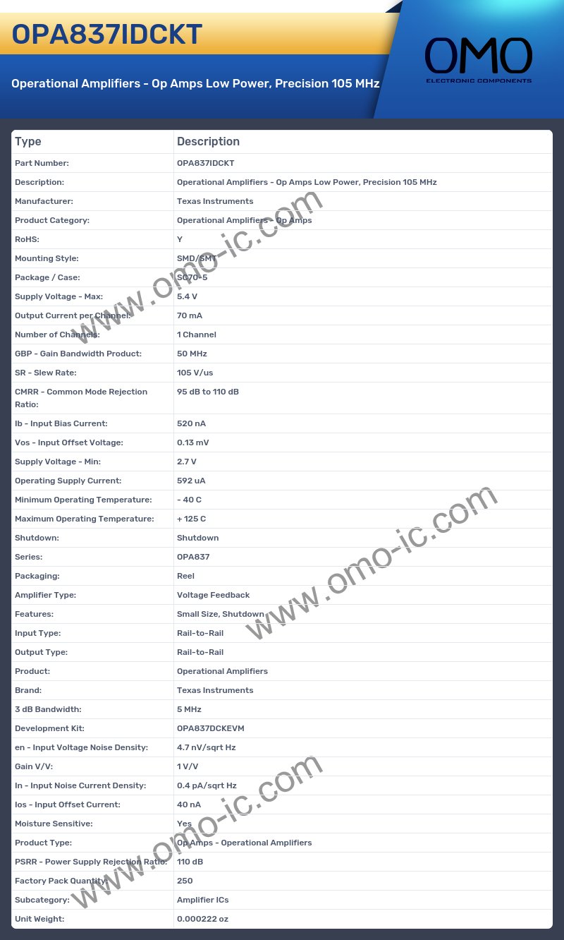 OPA837IDCKT