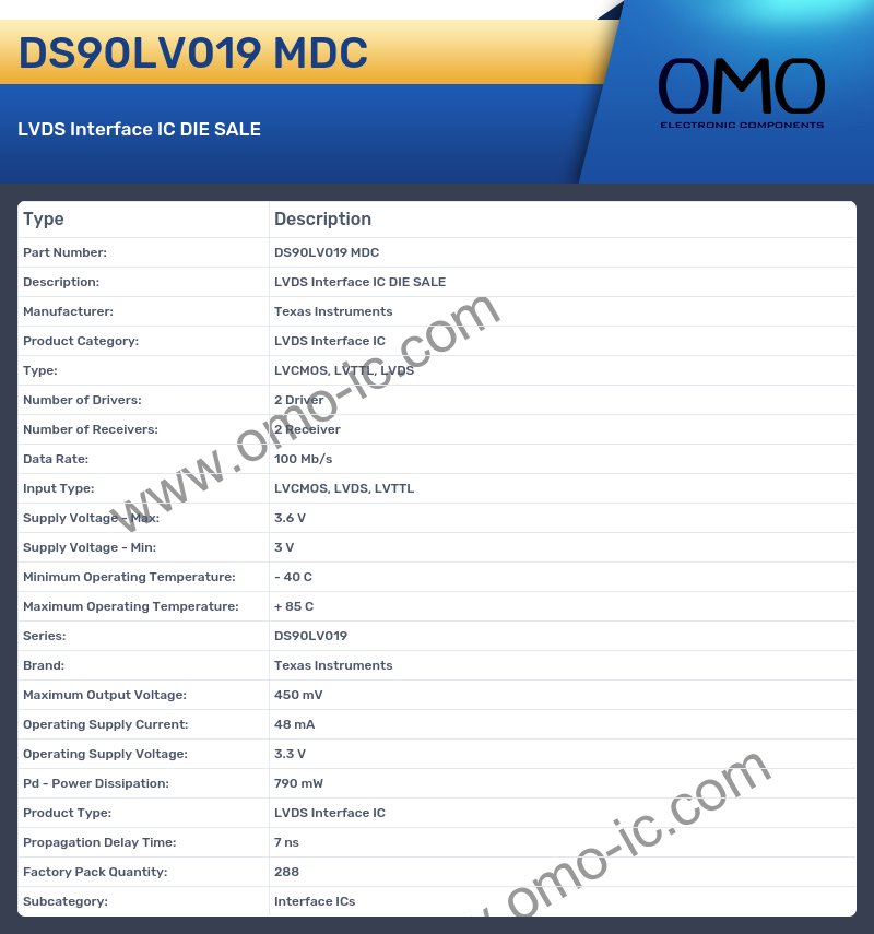 DS90LV019 MDC