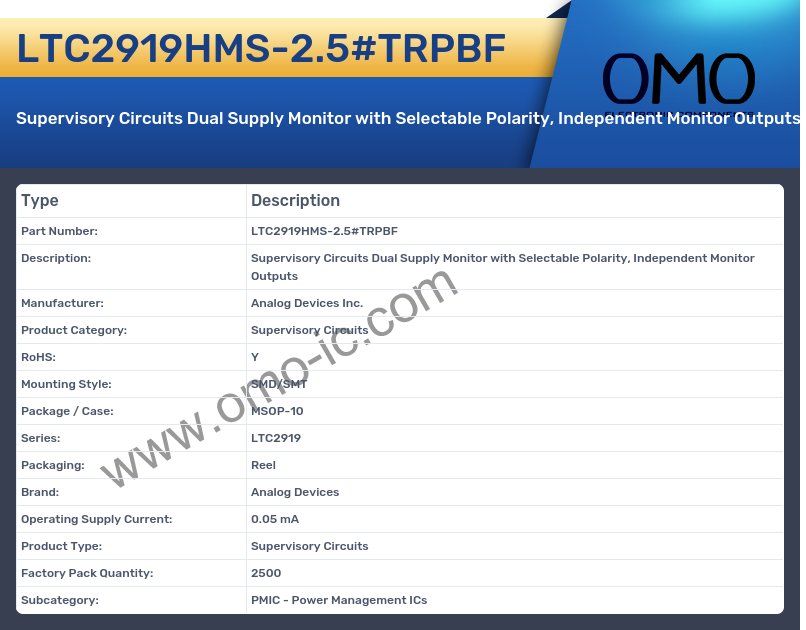 LTC2919HMS-2.5#TRPBF