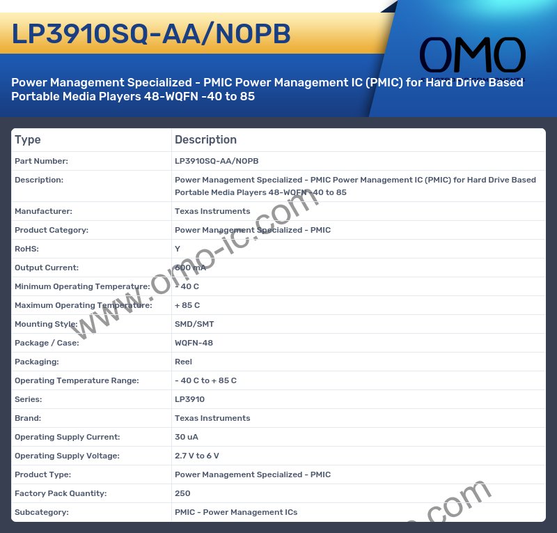 LP3910SQ-AA/NOPB