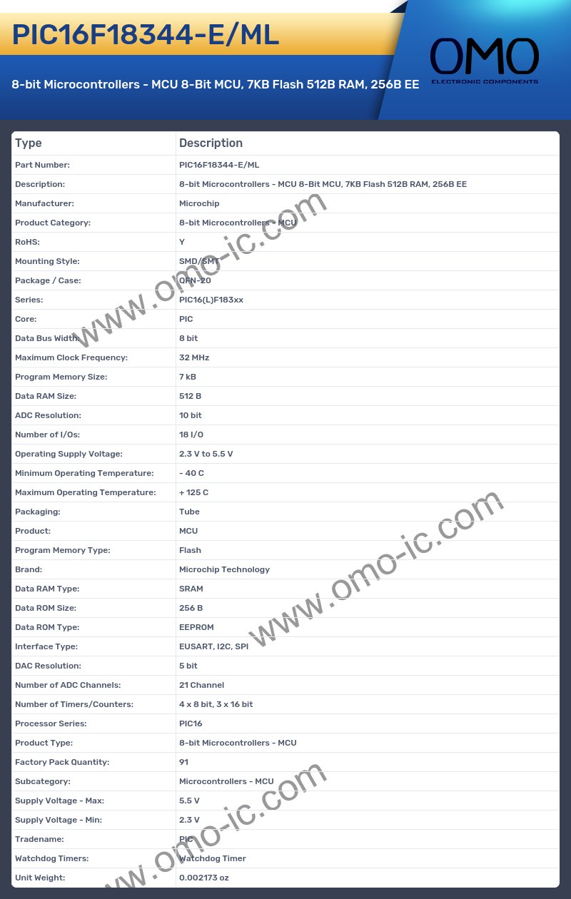 PIC16F18344-E/ML