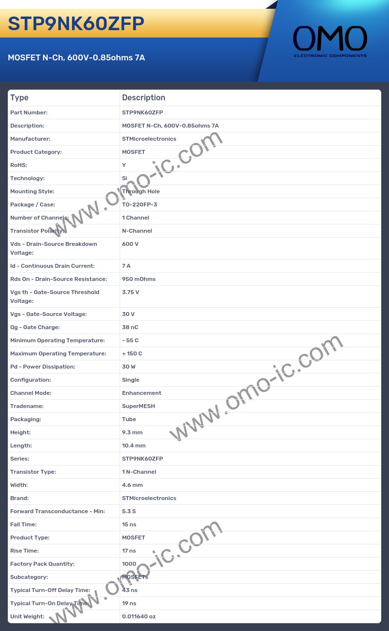 STP9NK60ZFP