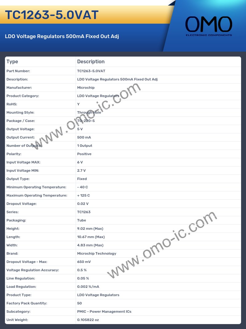 TC1263-5.0VAT
