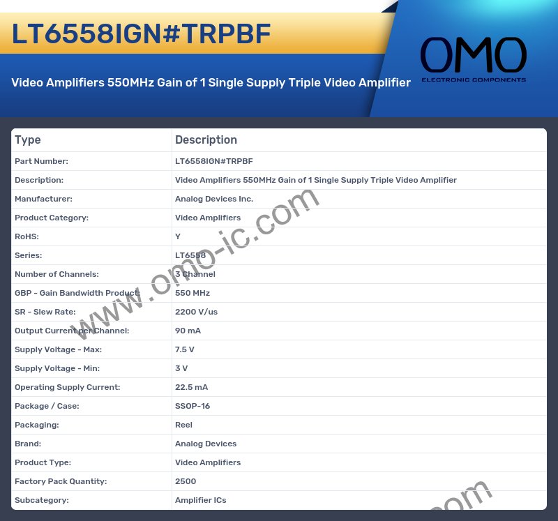 LT6558IGN#TRPBF