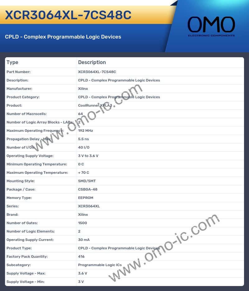 XCR3064XL-7CS48C
