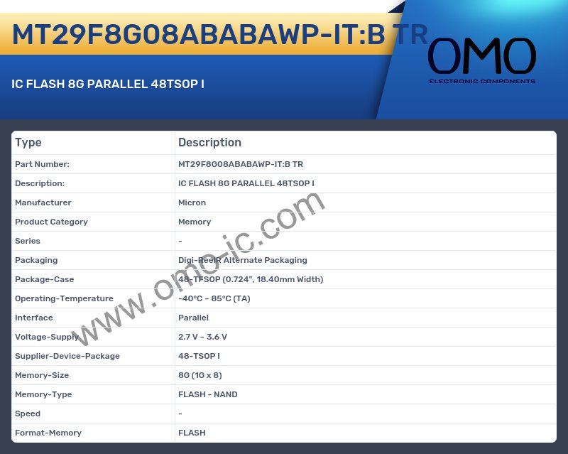 MT29F8G08ABABAWP-IT:B TR