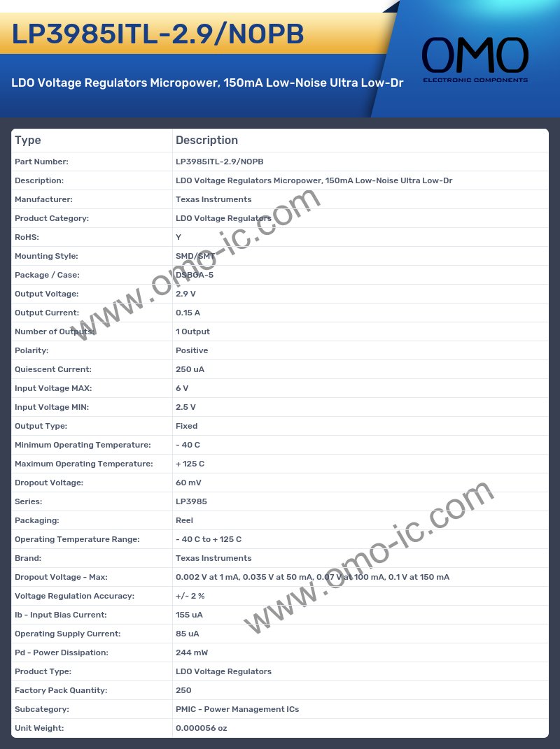 LP3985ITL-2.9/NOPB