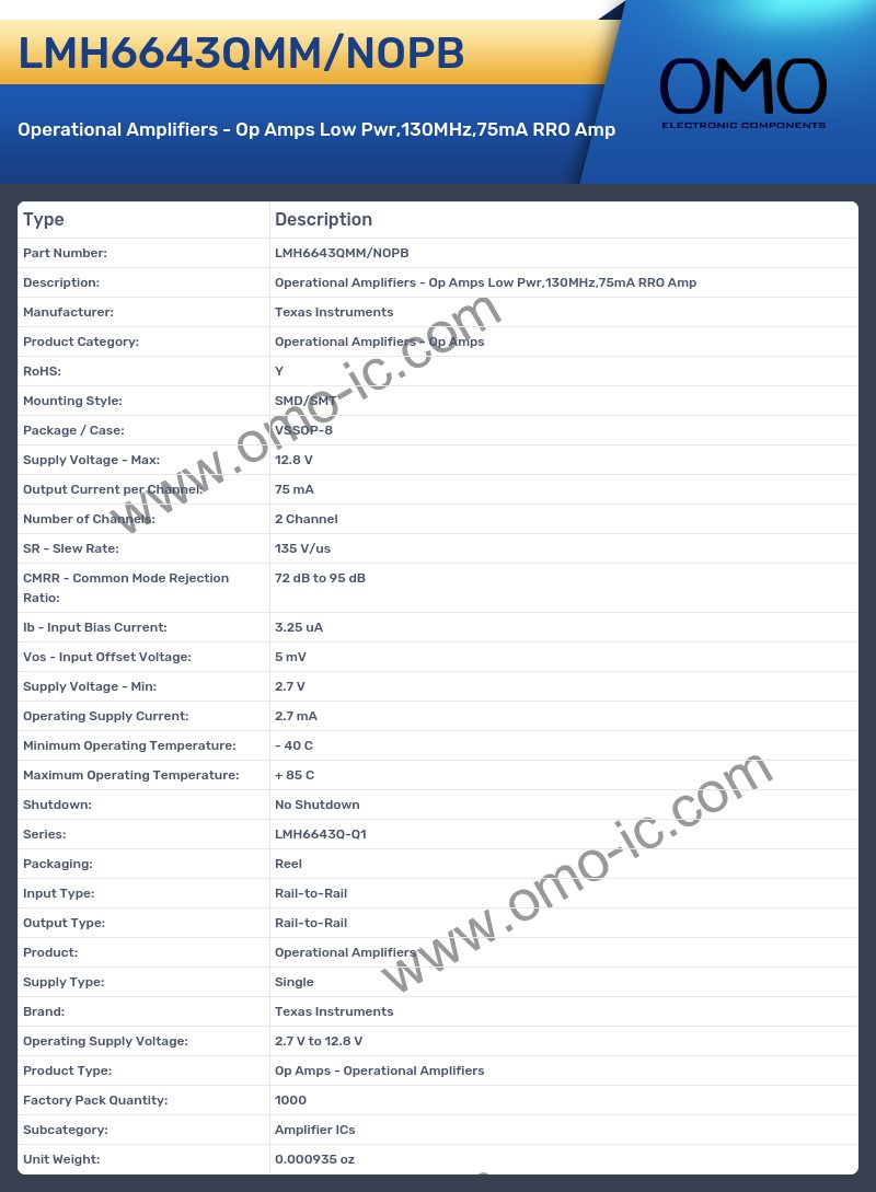 LMH6643QMM/NOPB