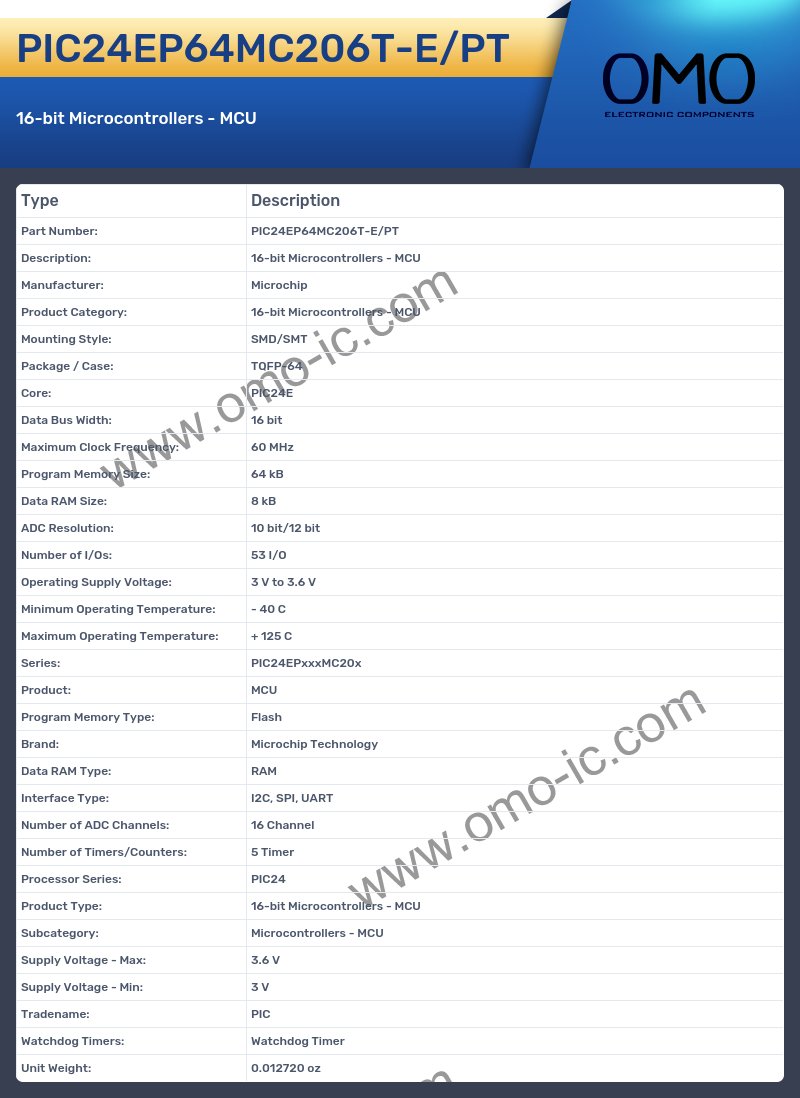 PIC24EP64MC206T-E/PT