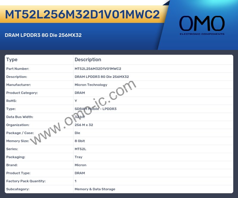 MT52L256M32D1V01MWC2