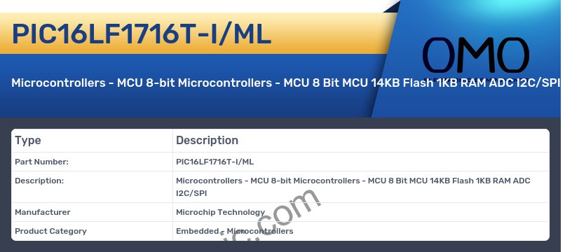 PIC16LF1716T-I/ML