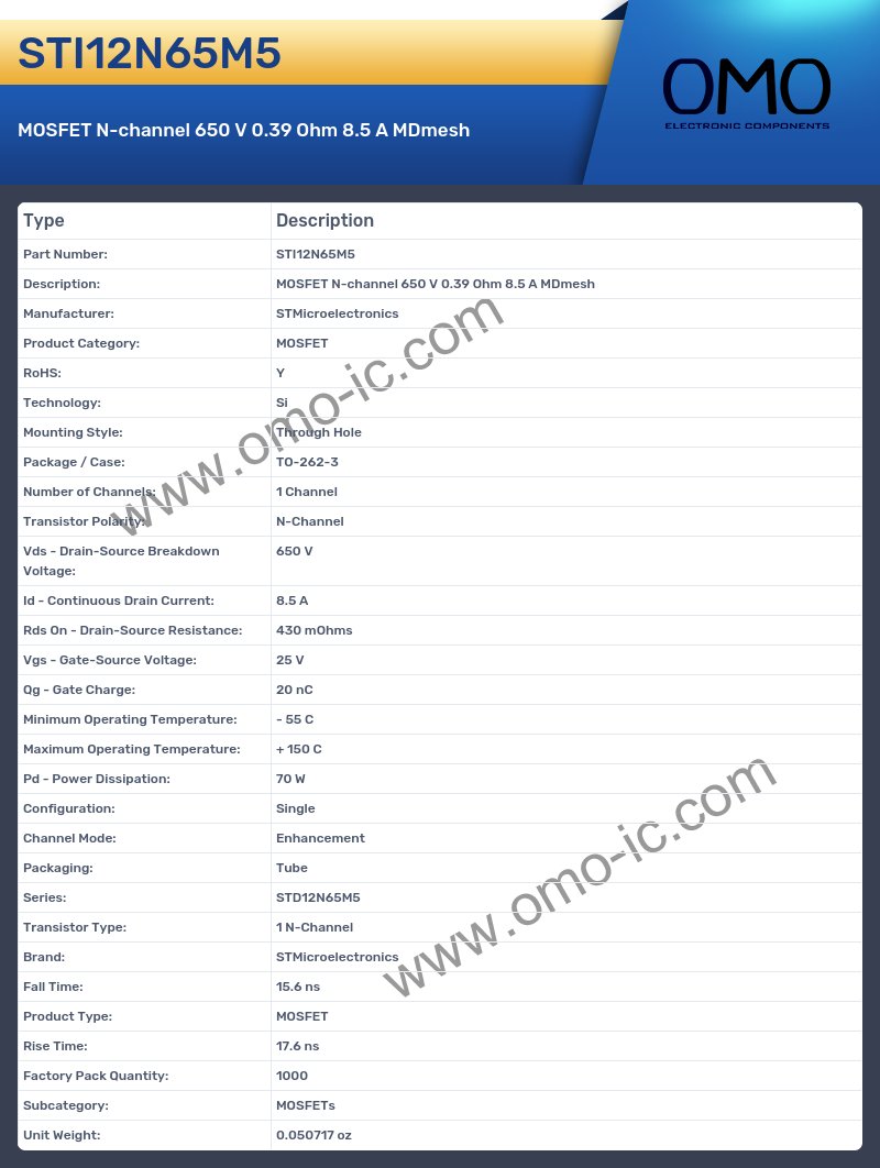 STI12N65M5