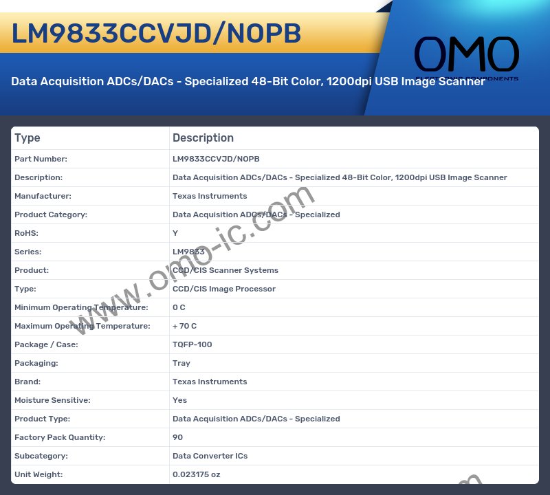LM9833CCVJD/NOPB