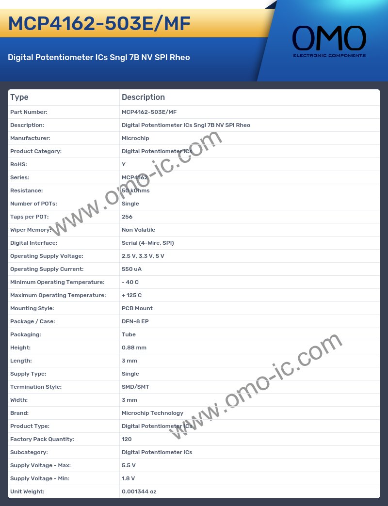 MCP4162-503E/MF