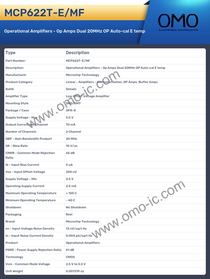 MCP622T-E/MF