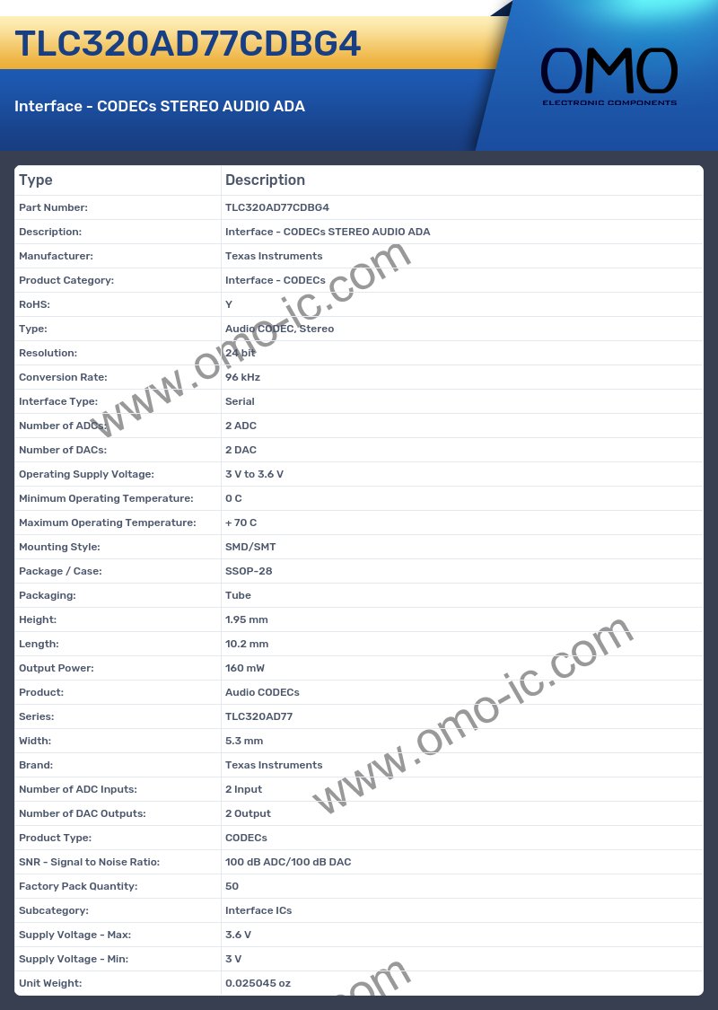 TLC320AD77CDBG4