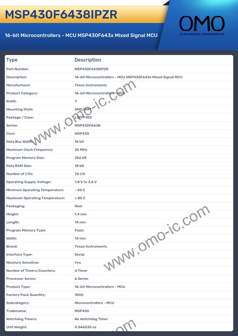 MSP430F6438IPZR