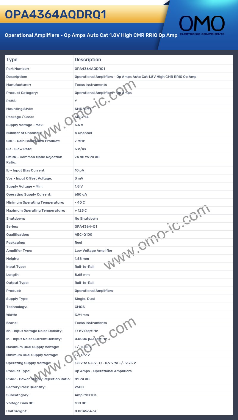 OPA4364AQDRQ1