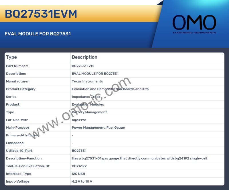 BQ27531EVM