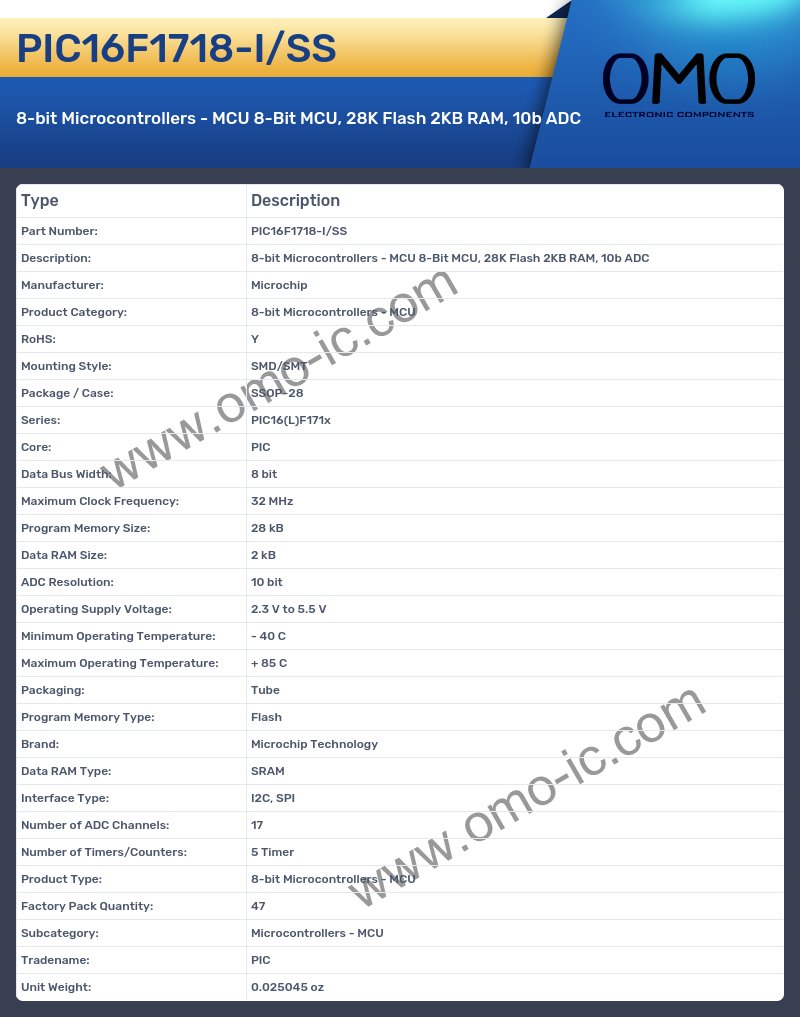 PIC16F1718-I/SS