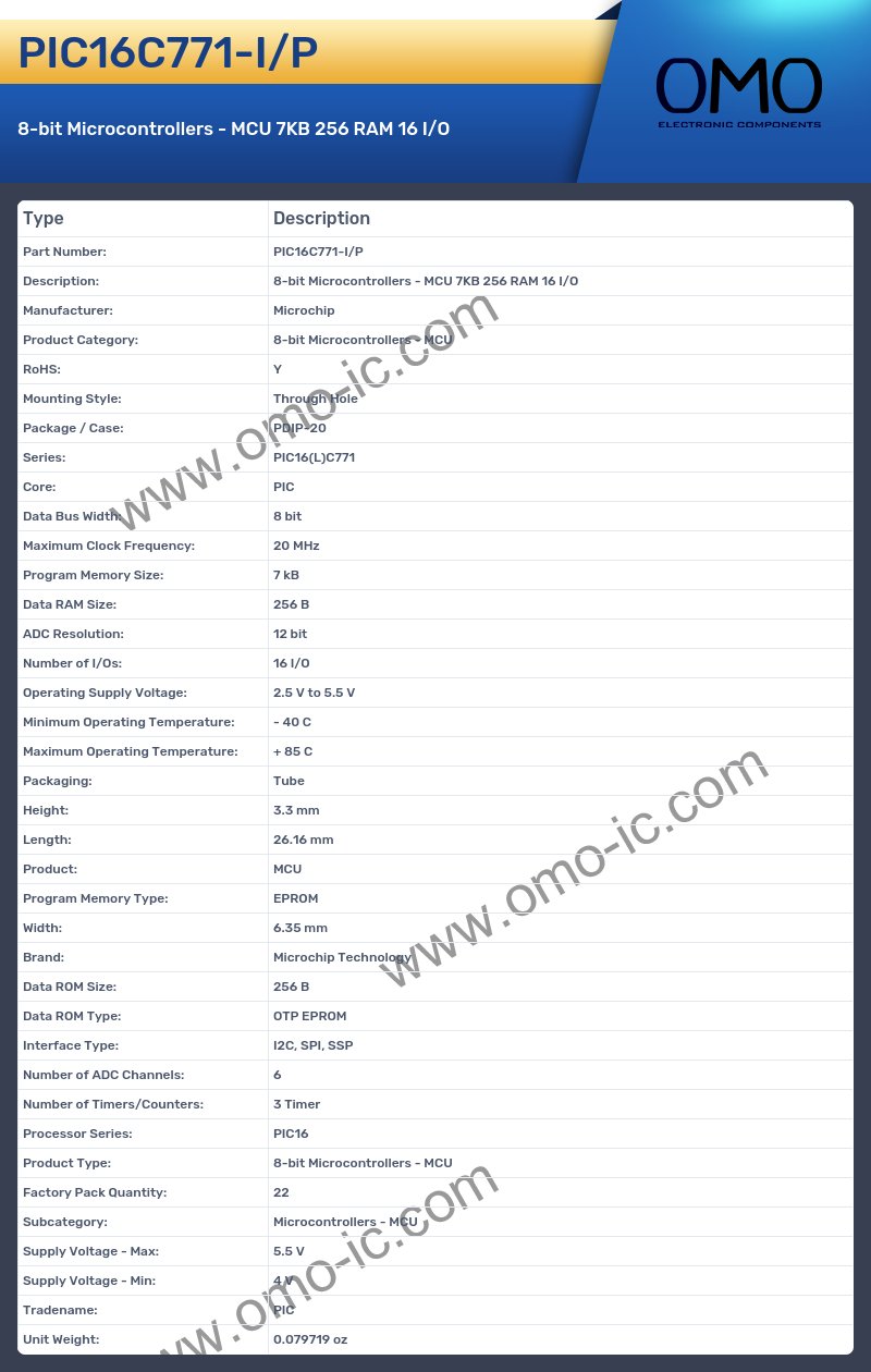 PIC16C771-I/P