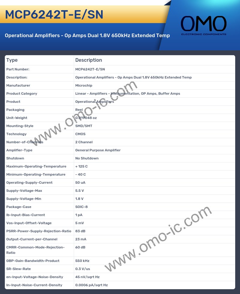 MCP6242T-E/SN