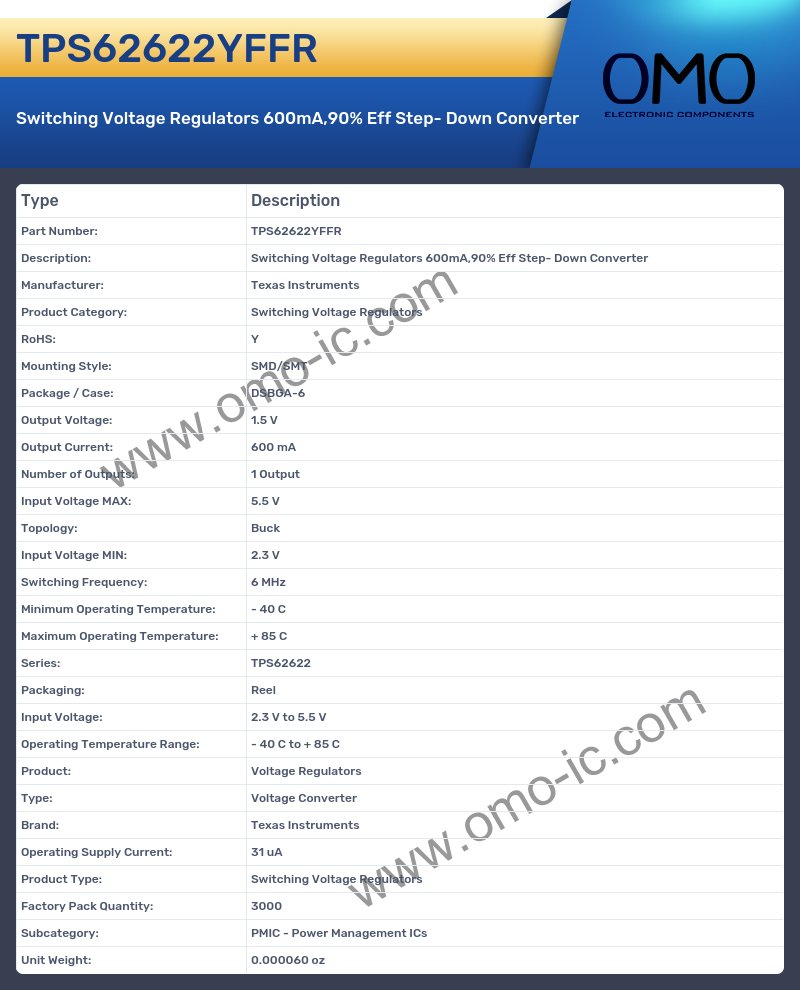 TPS62622YFFR