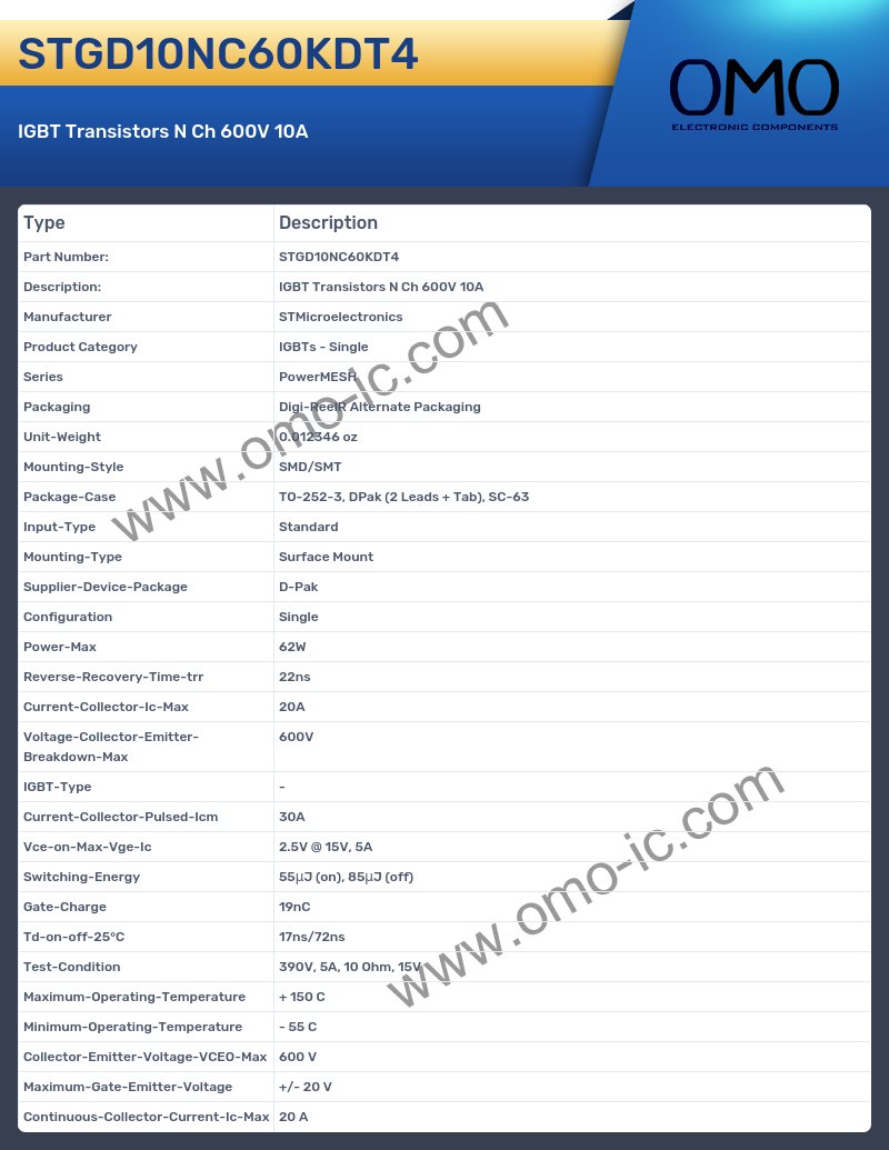 STGD10NC60KDT4