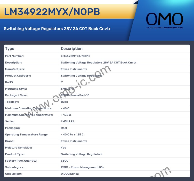 LM34922MYX/NOPB