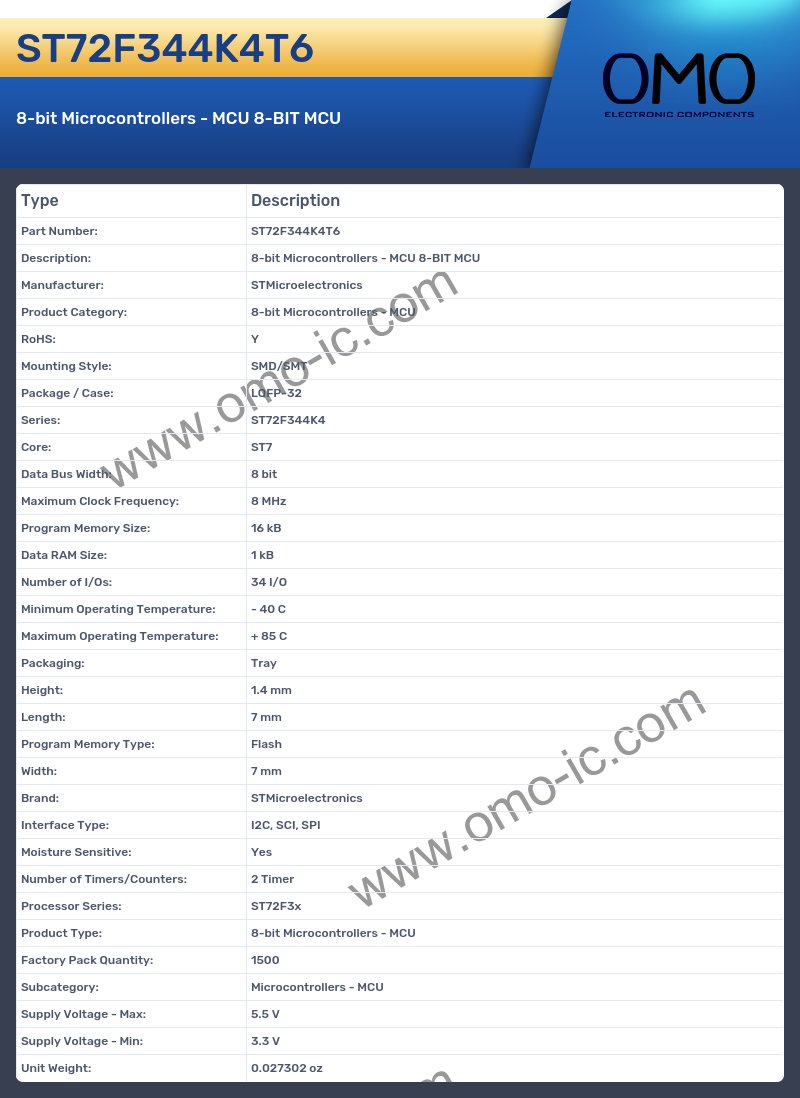 ST72F344K4T6