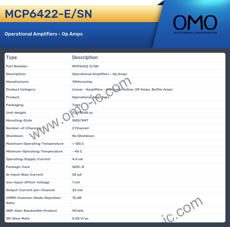 MCP6422-E/SN