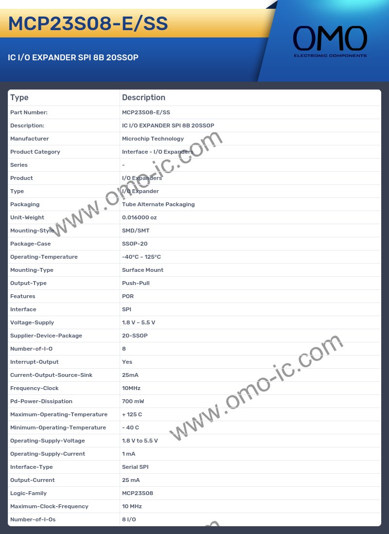 MCP23S08-E/SS