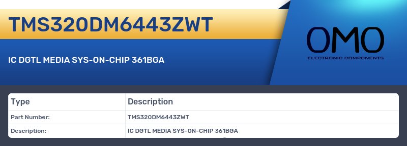 TMS320DM6443ZWT