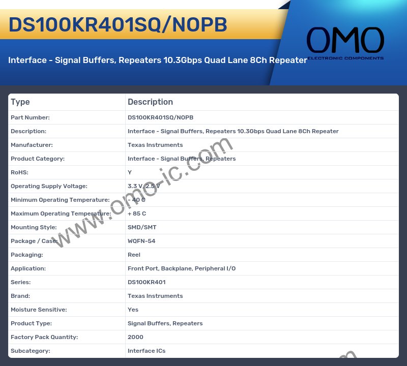 DS100KR401SQ/NOPB