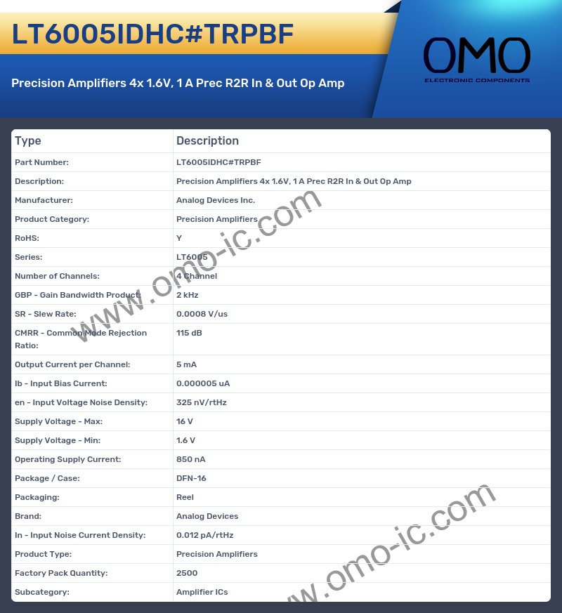 LT6005IDHC#TRPBF