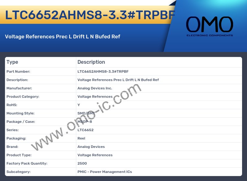 LTC6652AHMS8-3.3#TRPBF