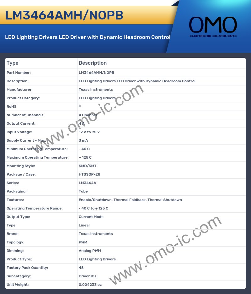 LM3464AMH/NOPB