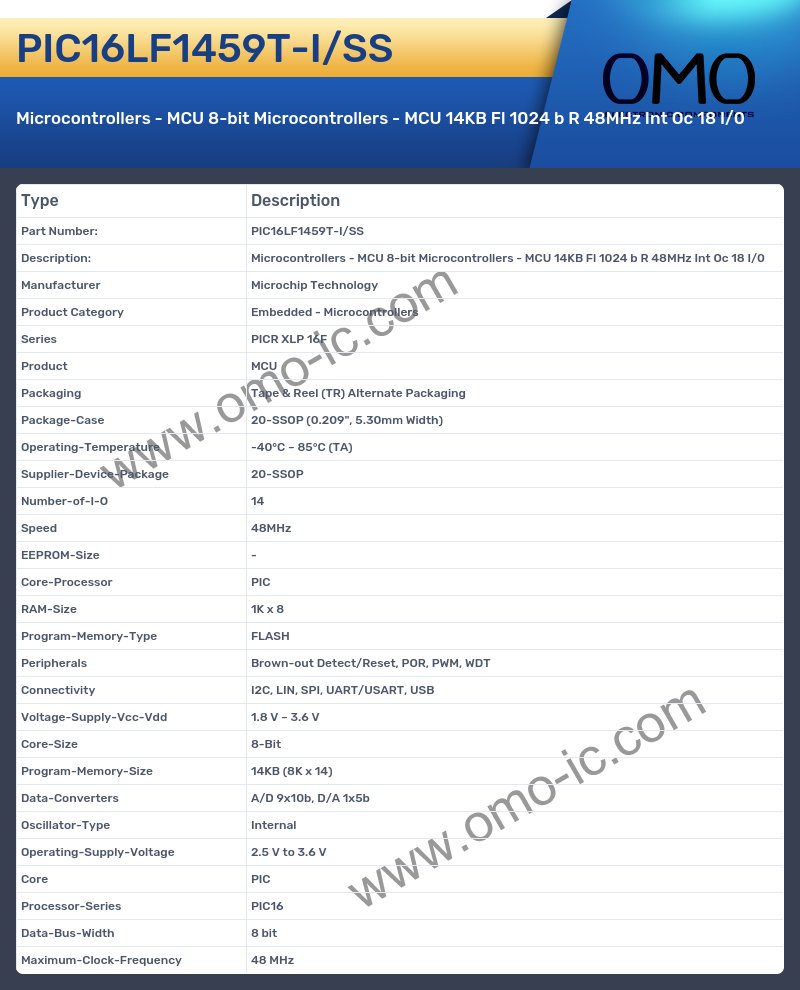 PIC16LF1459T-I/SS