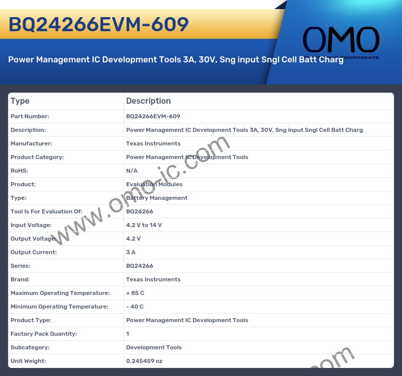 BQ24266EVM-609
